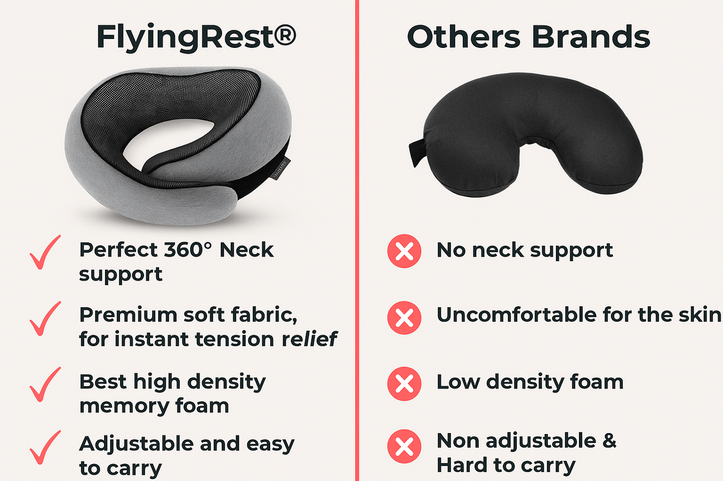 FlyingRest® Travel Pillow - Ultimate Comfort Anywhere